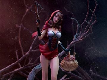 Fairytale Fantasies Collection Red Riding Hood Exclusive Statue