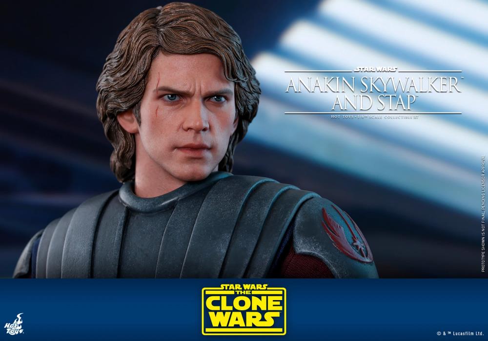 Star Wars: The Clone Wars TMS020B Anakin Skywalker and STAP Special Edition 1/6th Scale Figure Gallery Image 10
