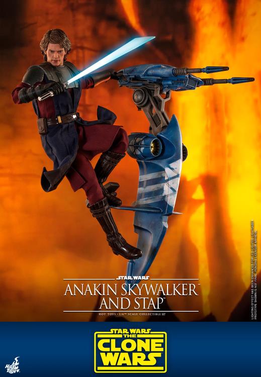 Star Wars: The Clone Wars TMS020B Anakin Skywalker and STAP Special Edition 1/6th Scale Figure Gallery Image 6