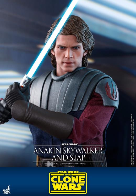 Star Wars: The Clone Wars TMS020B Anakin Skywalker and STAP Special Edition 1/6th Scale Figure Gallery Image 9
