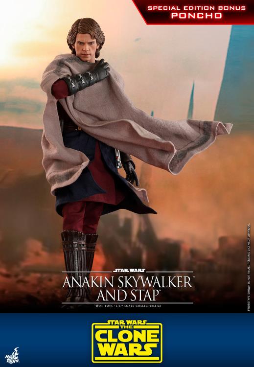 Star Wars: The Clone Wars TMS020B Anakin Skywalker and STAP Special Edition 1/6th Scale Figure Gallery Image 3