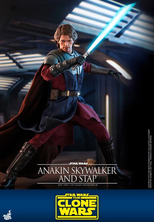 Star Wars: The Clone Wars TMS020B Anakin Skywalker and STAP Special Edition 1/6th Scale Figure Gallery Image 5