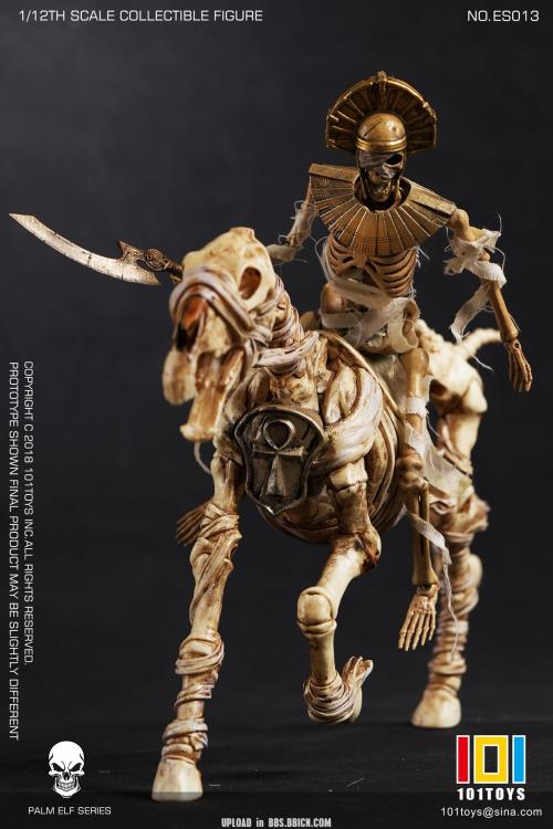 Palm Elf Series Egyptian Mummy & Skeleton Horse 1/12 Scale Action