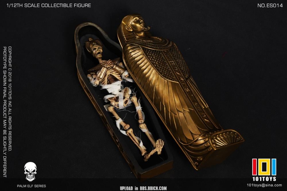 Palm Elf Series Egyptian Mummy 1/12 Scale Action Figure with Sarcophagus Gallery Image 8