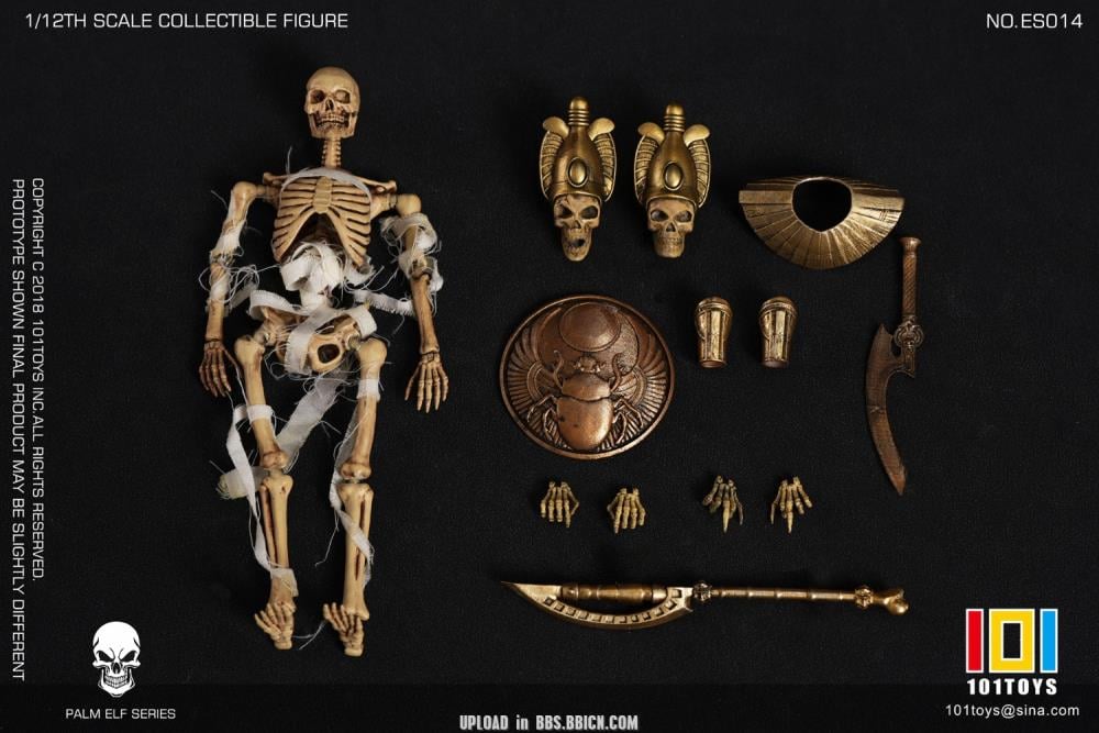Palm Elf Series Egyptian Mummy 1/12 Scale Action Figure with Sarcophagus Gallery Image 10