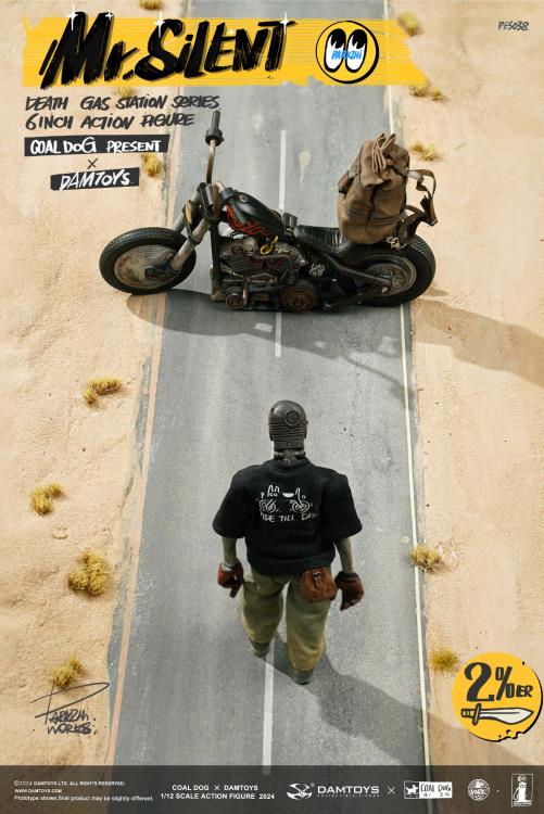 Death Gas Station Mr. Silent (Deluxe Edition) 1/12 Scale Action Figure with Motorcycle Gallery Image 19