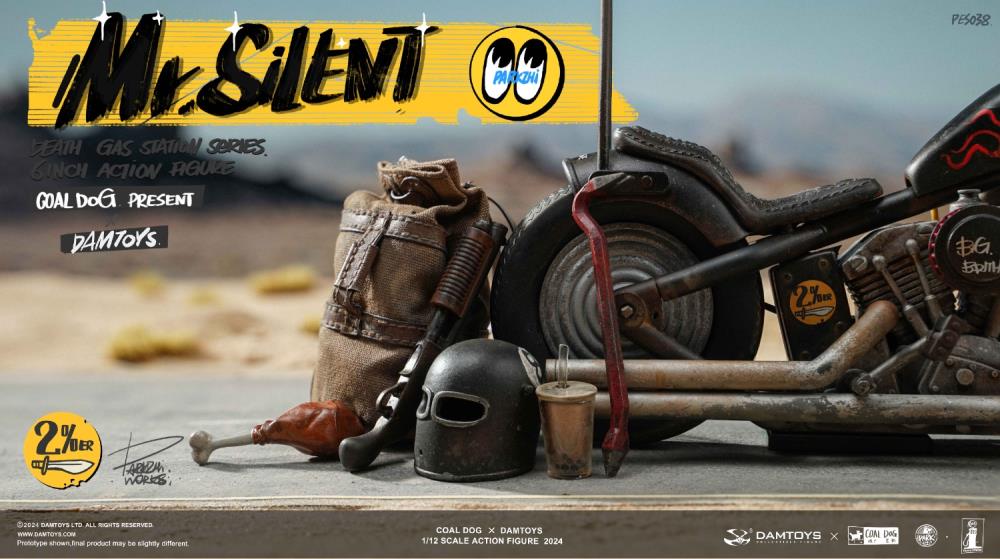 Death Gas Station Mr. Silent (Deluxe Edition) 1/12 Scale Action Figure with Motorcycle Gallery Image 10