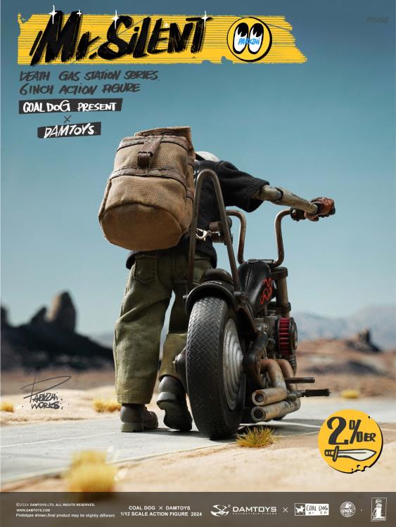 Death Gas Station Mr. Silent (Deluxe Edition) 1/12 Scale Action Figure with Motorcycle Gallery Image 14
