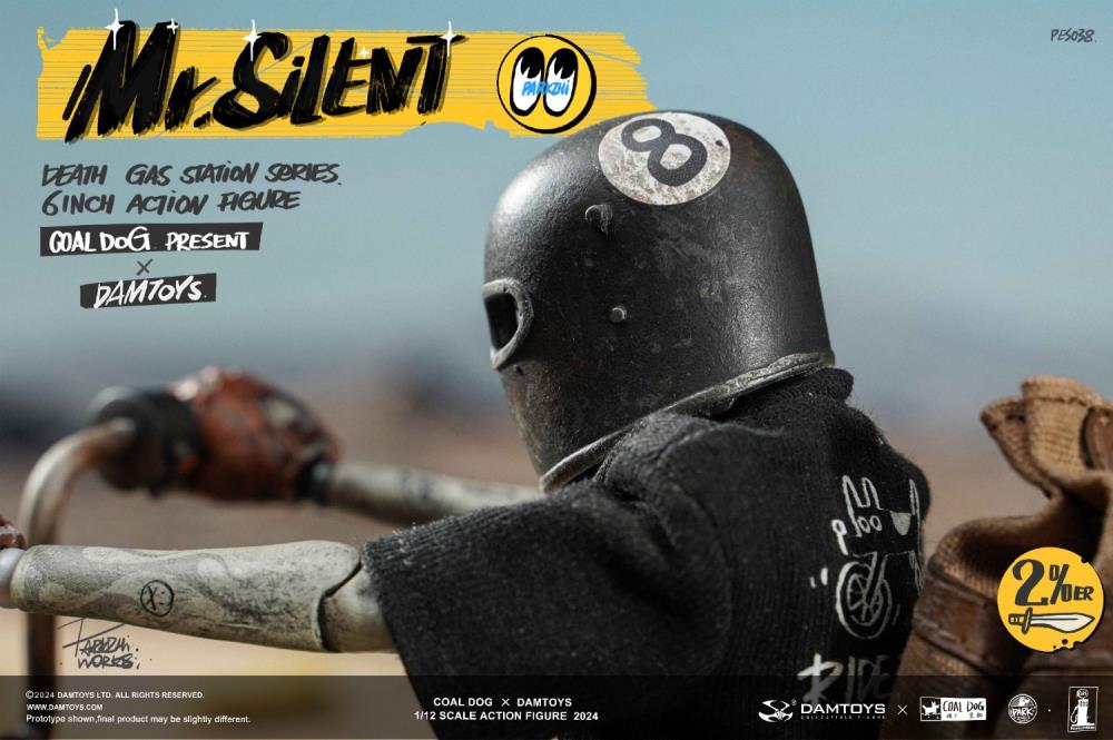 Death Gas Station Mr. Silent (Deluxe Edition) 1/12 Scale Action Figure with Motorcycle Gallery Image 7