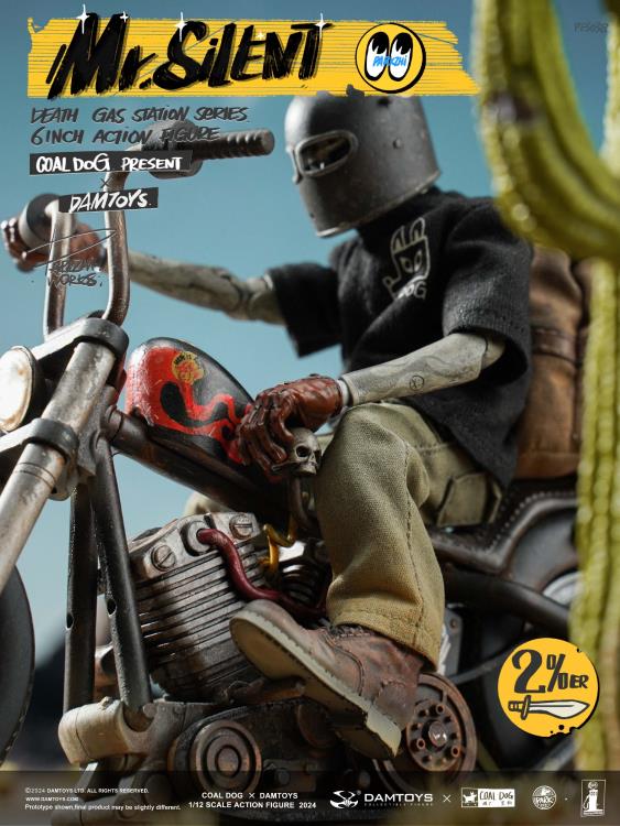 Death Gas Station Mr. Silent (Deluxe Edition) 1/12 Scale Action Figure with Motorcycle Gallery Image 16