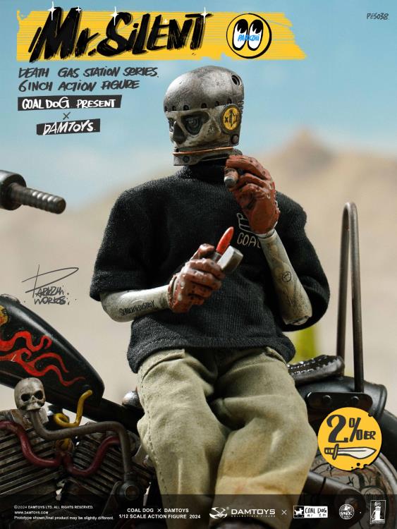 BIG STATION 廃盤「ENTITY OF LIFE」元ハウンドドック Death Gas Station Mr. Silent (Deluxe Edition) 1/12 Scale Action