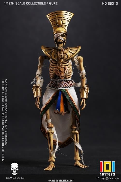 Palm Elf Series Egyptian Mummy 1/12 Scale Action Figure with Throne