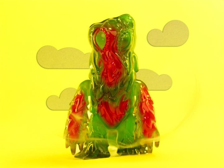 Toho ReAction Hedorah (Clear Green) Action Figure Gallery Image 1