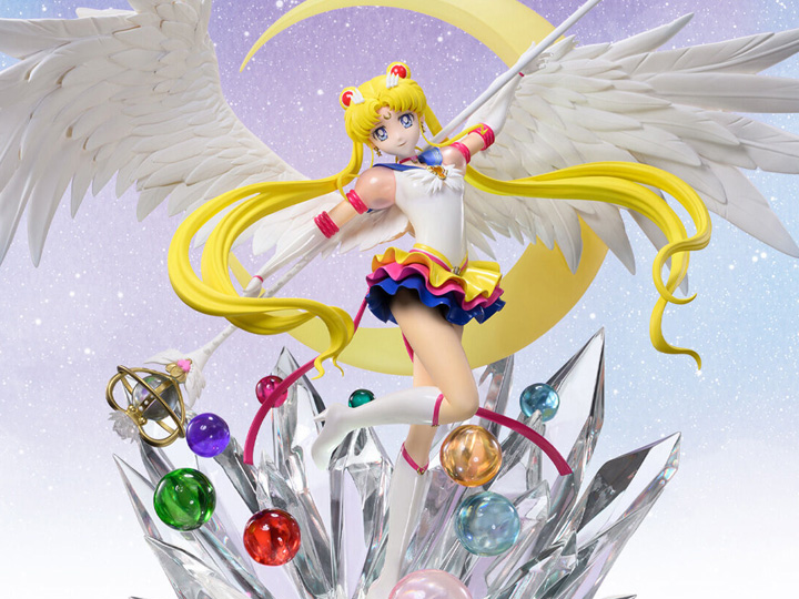 Sailor Moon Cosmos Wonder Statue Work of Art: Eternal Sailor Moon Statue Gallery Image 1