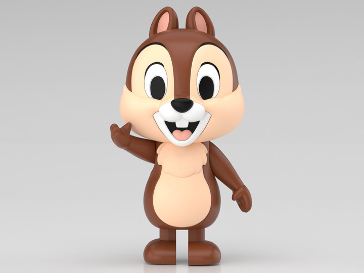 Chip 'n Dale RakuPla Toko-Toko Chip Model Kit Gallery Image 1