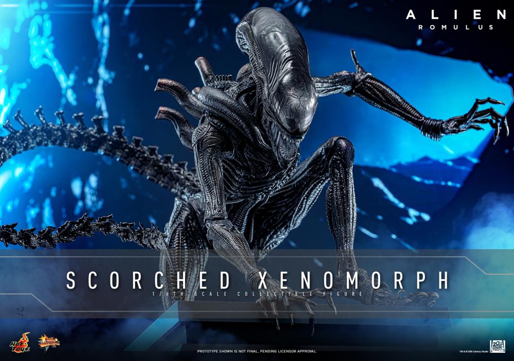 Alien: Romulus MMS784 Scorched Xenomorph 1/6th Scale Collectible Figure Gallery Image 3