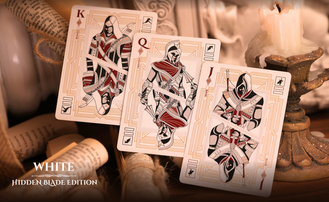 Assassin's Creed Legacy White Hidden Blade Edition Playing Cards Gallery Image 4