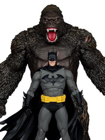 Justice League vs. Godzilla vs. Kong DC Multiverse Batman vs. Kong Action Figure Two-Pack Gallery Image 2