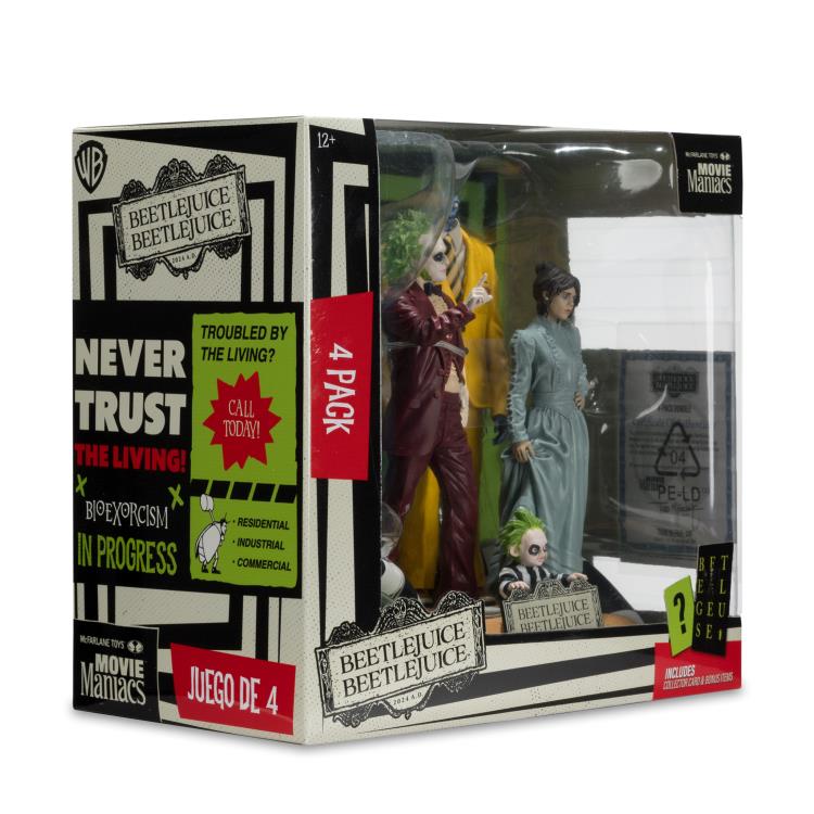 Beetlejuice Beetlejuice Movie Maniacs 6" Limited Edition 4 Pack of Figures Gallery Image 11