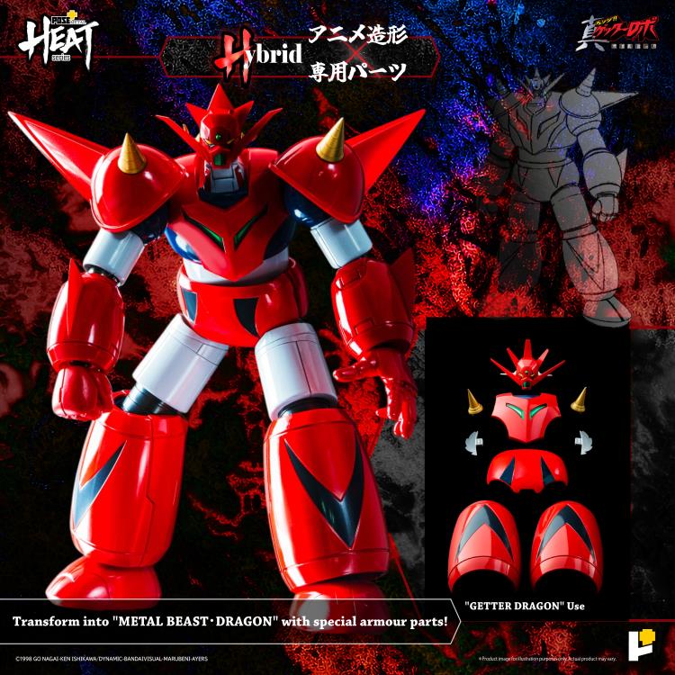 Getter Robo Armageddon Pose+ Metal Heat Series Getter Dragon Action Figure Gallery Image 9