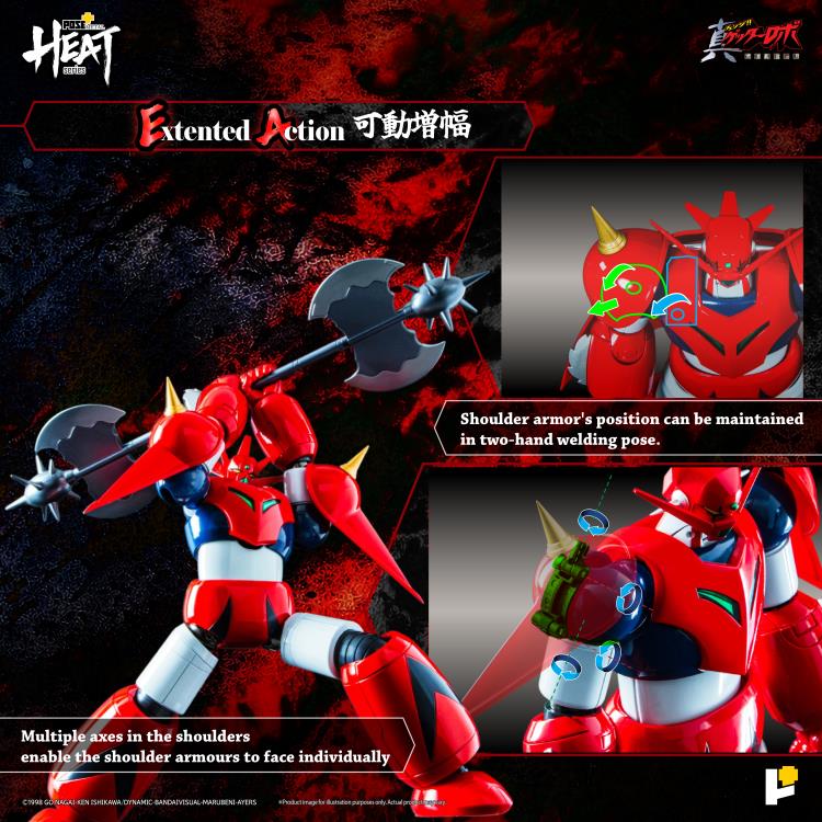 Getter Robo Armageddon Pose+ Metal Heat Series Getter Dragon Action Figure Gallery Image 16