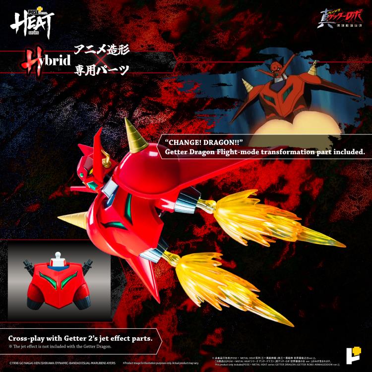 Getter Robo Armageddon Pose+ Metal Heat Series Getter Dragon Action Figure Gallery Image 15