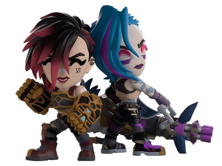 Arcane Vi and Jinx Vinyl Figure