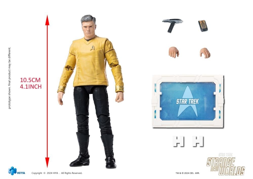 Star Trek: Strange New Worlds Exquisite Mini Series Christopher Pike 1/18 Scale PX Previews Exclusive Action Figure Gallery Image 12