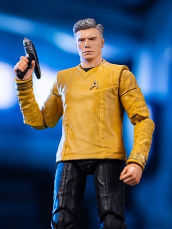 Image of Star Trek: Strange New Worlds Exquisite Mini Series Christopher Pike 1/18 Scale PX Previews Exclusive Action Figure