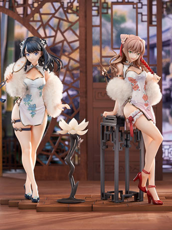 Gridman Universe Rikka Takarada & Yume Minami (China Dress Ver.) 1/7 Scale Figure Set (With Bonus) Gallery Image 2