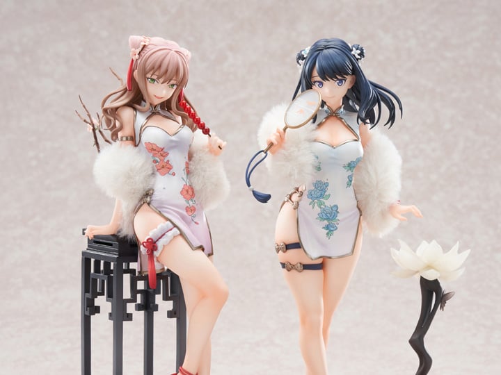 Gridman Universe Rikka Takarada & Yume Minami (China Dress Ver.) 1/7 Scale Figure Set (With Bonus) Gallery Image 1