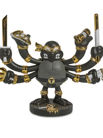 Teenage Mutant Ninja Turtles TMNT (Chogrin Black & Gold Edition) Guru 6" Limited Edition Art Figure Gallery Image 2