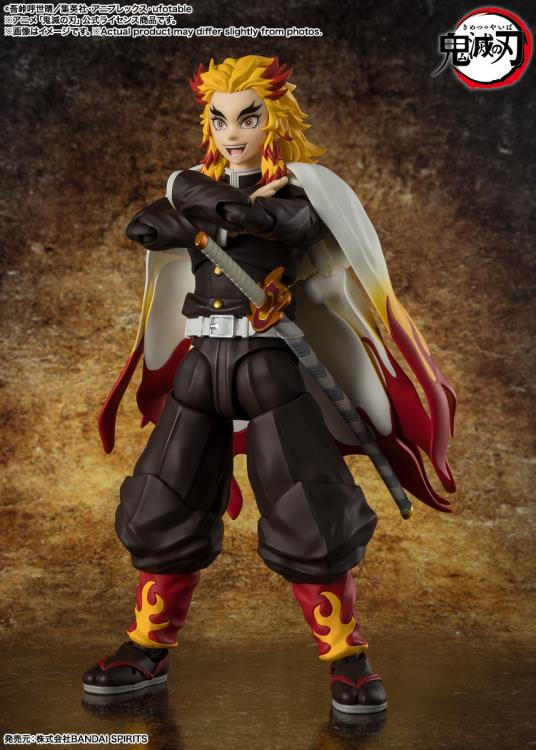 Demon Slayer: Kimetsu no Yaiba S.H.Figuarts Kyojuro Rengoku Action Figure Gallery Image 4