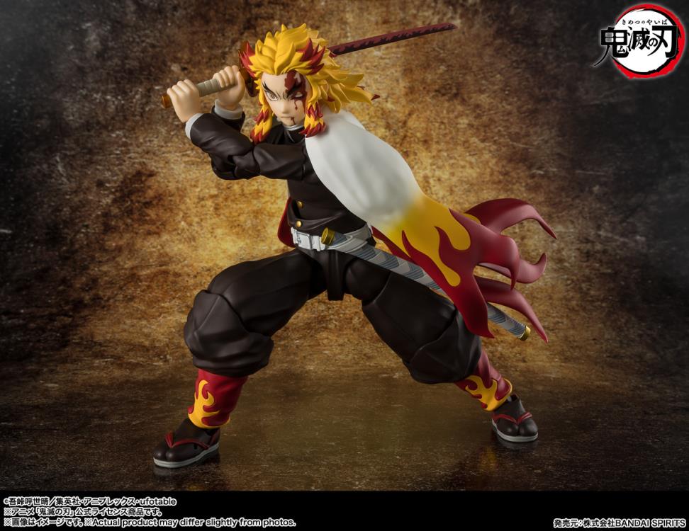 Demon Slayer: Kimetsu no Yaiba S.H.Figuarts Kyojuro Rengoku Action Figure Gallery Image 6