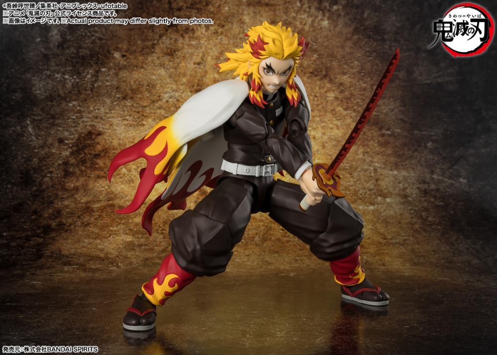 Demon Slayer: Kimetsu no Yaiba S.H.Figuarts Kyojuro Rengoku Action Figure Gallery Image 5