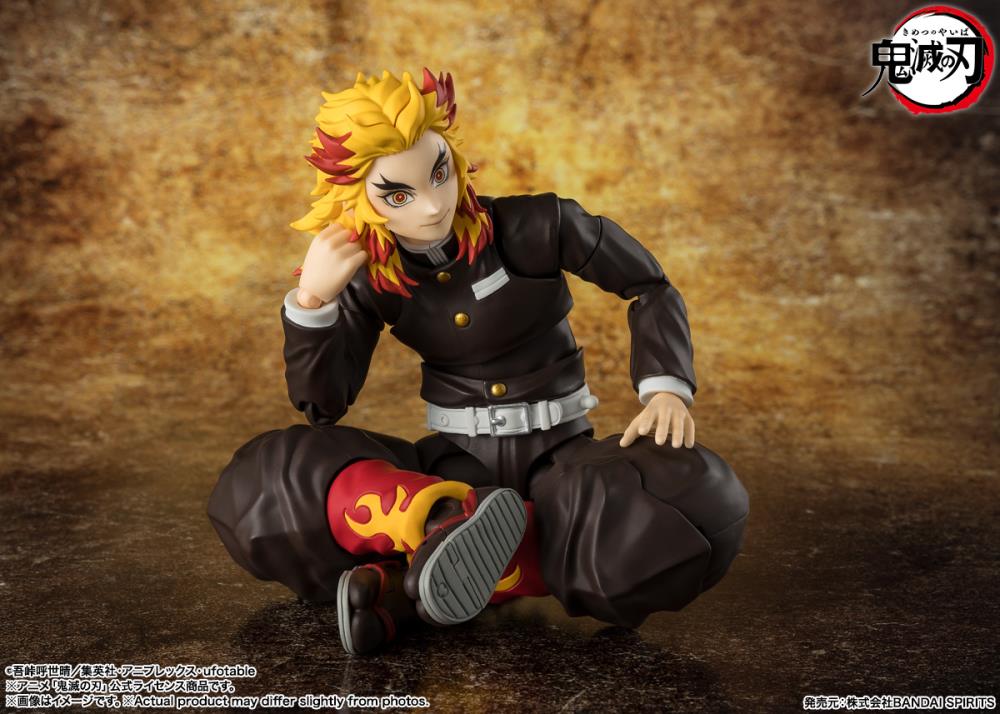 Demon Slayer: Kimetsu no Yaiba S.H.Figuarts Kyojuro Rengoku Action Figure Gallery Image 7