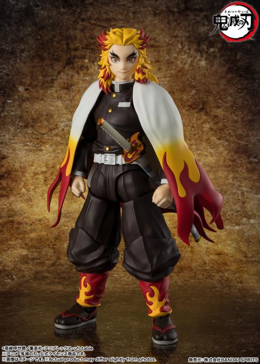 Demon Slayer: Kimetsu no Yaiba S.H.Figuarts Kyojuro Rengoku Action Figure Gallery Image 3