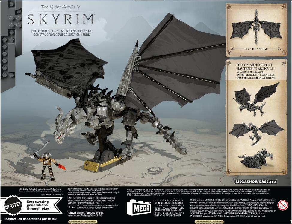 The Elder Scrolls V: Skyrim Mega Construx Skyrim: Alduin the World Eater Collector Building Set Gallery Image 12