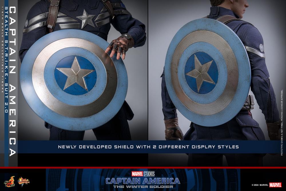Captain America: The Winter Soldier MMS783 Captain America (Stealth S.T.R.I.K.E. Suit 2.0) 1/6th Scale Collectible Figure Gallery Image 22