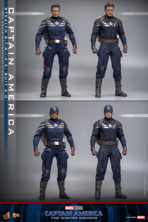 Captain America: The Winter Soldier MMS783 Captain America (Stealth S.T.R.I.K.E. Suit 2.0) 1/6th Scale Collectible Figure Gallery Image 19