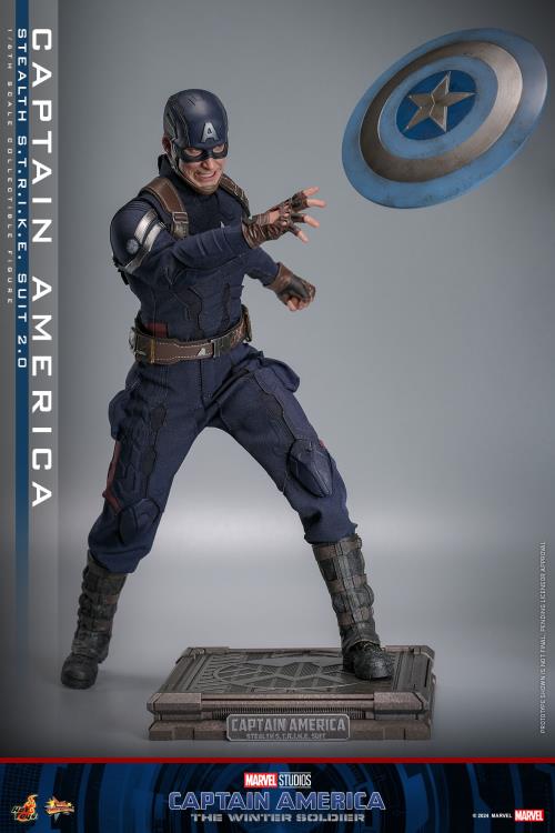 Captain America: The Winter Soldier MMS783 Captain America (Stealth S.T.R.I.K.E. Suit 2.0) 1/6th Scale Collectible Figure Gallery Image 10