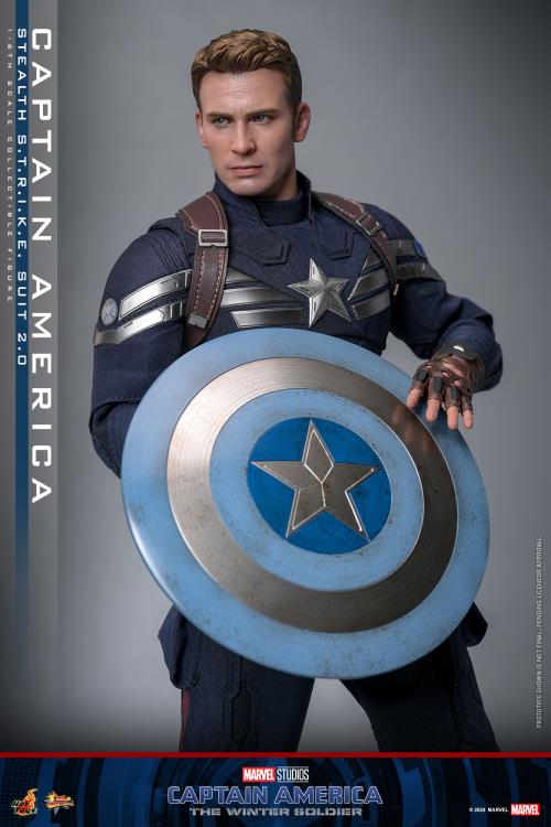 Captain America: The Winter Soldier MMS783 Captain America (Stealth S.T.R.I.K.E. Suit 2.0) 1/6th Scale Collectible Figure Gallery Image 15