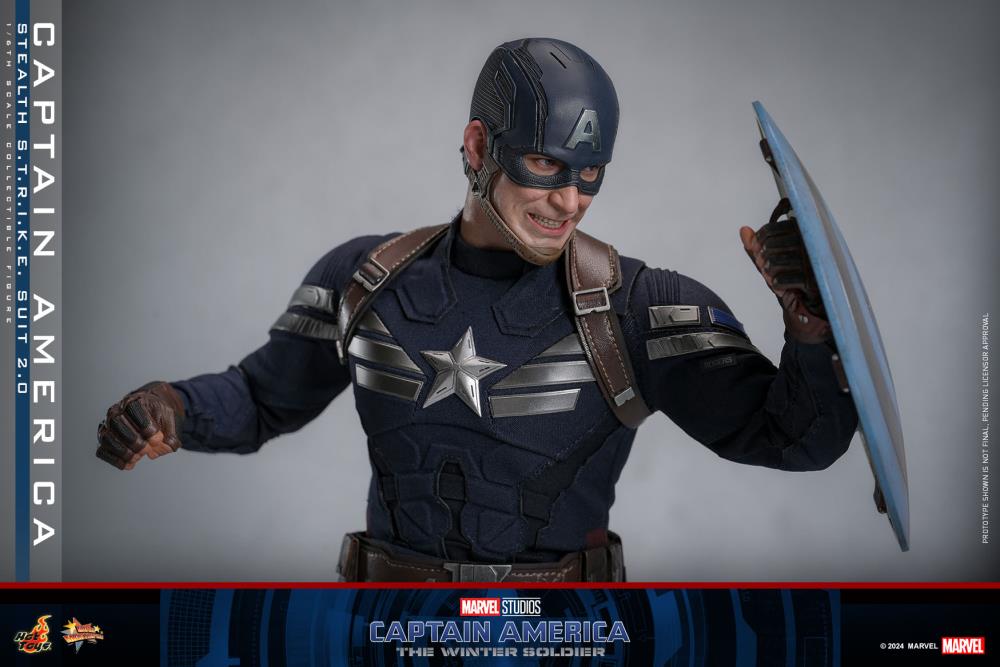 Captain America: The Winter Soldier MMS783 Captain America (Stealth S.T.R.I.K.E. Suit 2.0) 1/6th Scale Collectible Figure Gallery Image 13