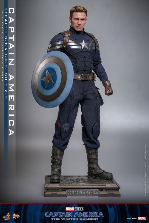 Captain America: The Winter Soldier MMS783 Captain America (Stealth S.T.R.I.K.E. Suit 2.0) 1/6th Scale Collectible Figure Gallery Image 4