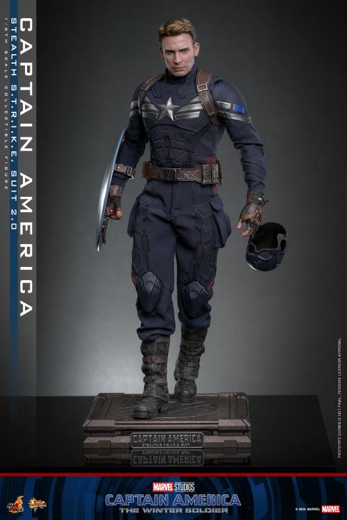 Captain America: The Winter Soldier MMS783 Captain America (Stealth S.T.R.I.K.E. Suit 2.0) 1/6th Scale Collectible Figure Gallery Image 7
