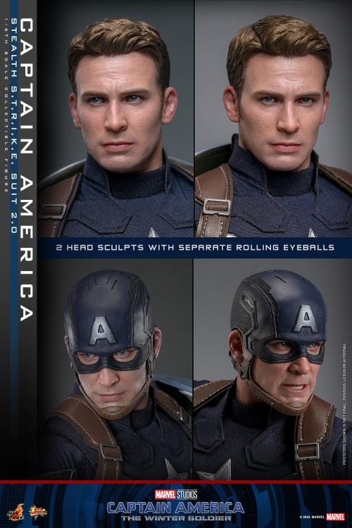 Captain America: The Winter Soldier MMS783 Captain America (Stealth S.T.R.I.K.E. Suit 2.0) 1/6th Scale Collectible Figure Gallery Image 21