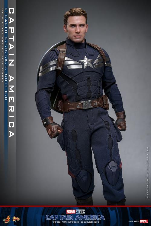 Captain America: The Winter Soldier MMS783 Captain America (Stealth S.T.R.I.K.E. Suit 2.0) 1/6th Scale Collectible Figure Gallery Image 11