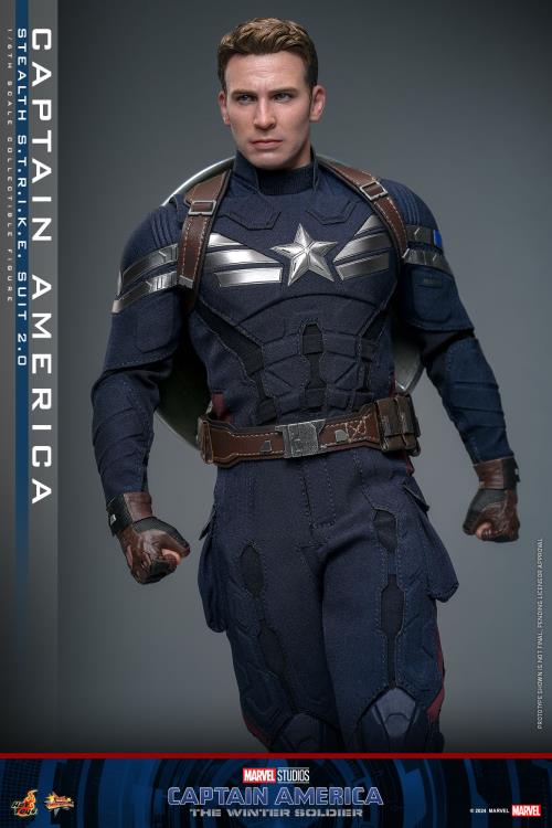 Captain America: The Winter Soldier MMS783 Captain America (Stealth S.T.R.I.K.E. Suit 2.0) 1/6th Scale Collectible Figure Gallery Image 12