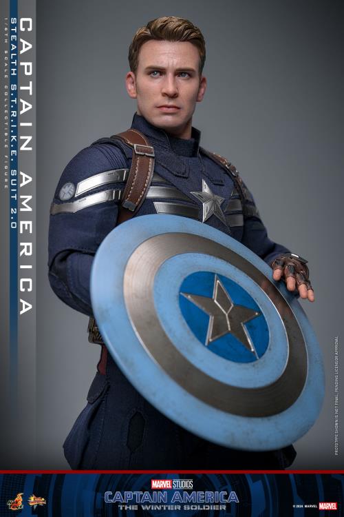 Captain America: The Winter Soldier MMS783 Captain America (Stealth S.T.R.I.K.E. Suit 2.0) 1/6th Scale Collectible Figure Gallery Image 16