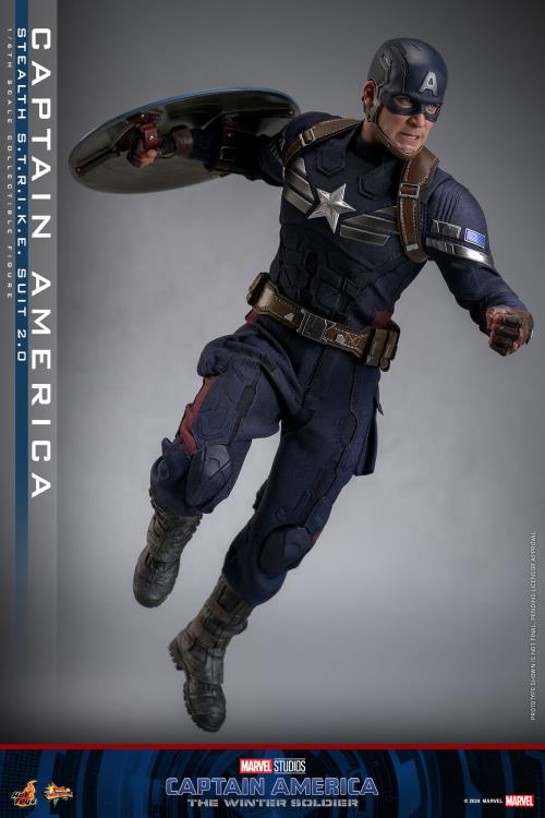 Captain America: The Winter Soldier MMS783 Captain America (Stealth S.T.R.I.K.E. Suit 2.0) 1/6th Scale Collectible Figure Gallery Image 8